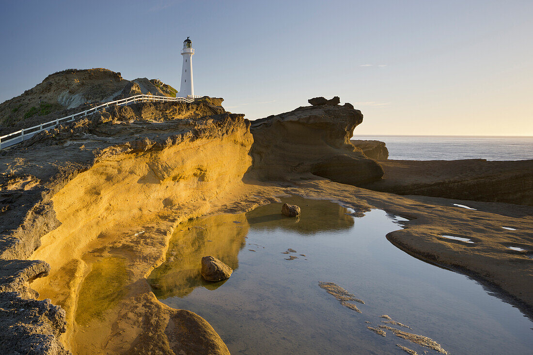 Castle Point Leuchtturm, Wellington, Nordinsel, Neuseeland