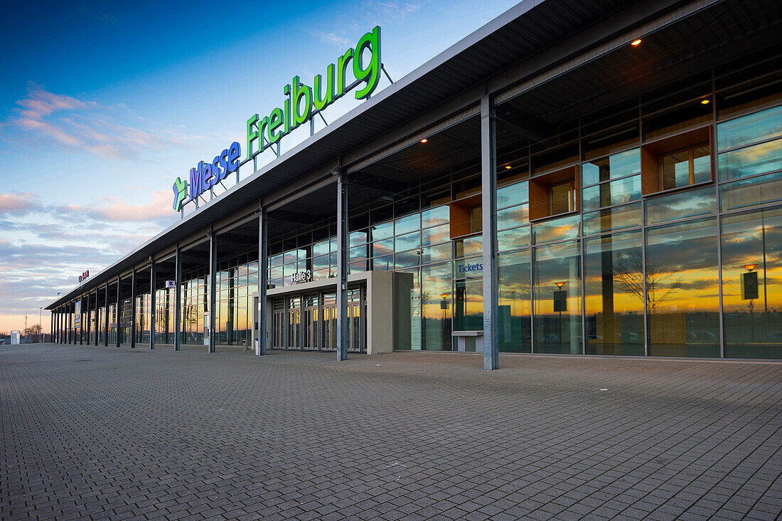 Messe Freiburg, exhibition center, Freiburg im Breisgau, Black Forest, Baden-Wuerttemberg, Germany