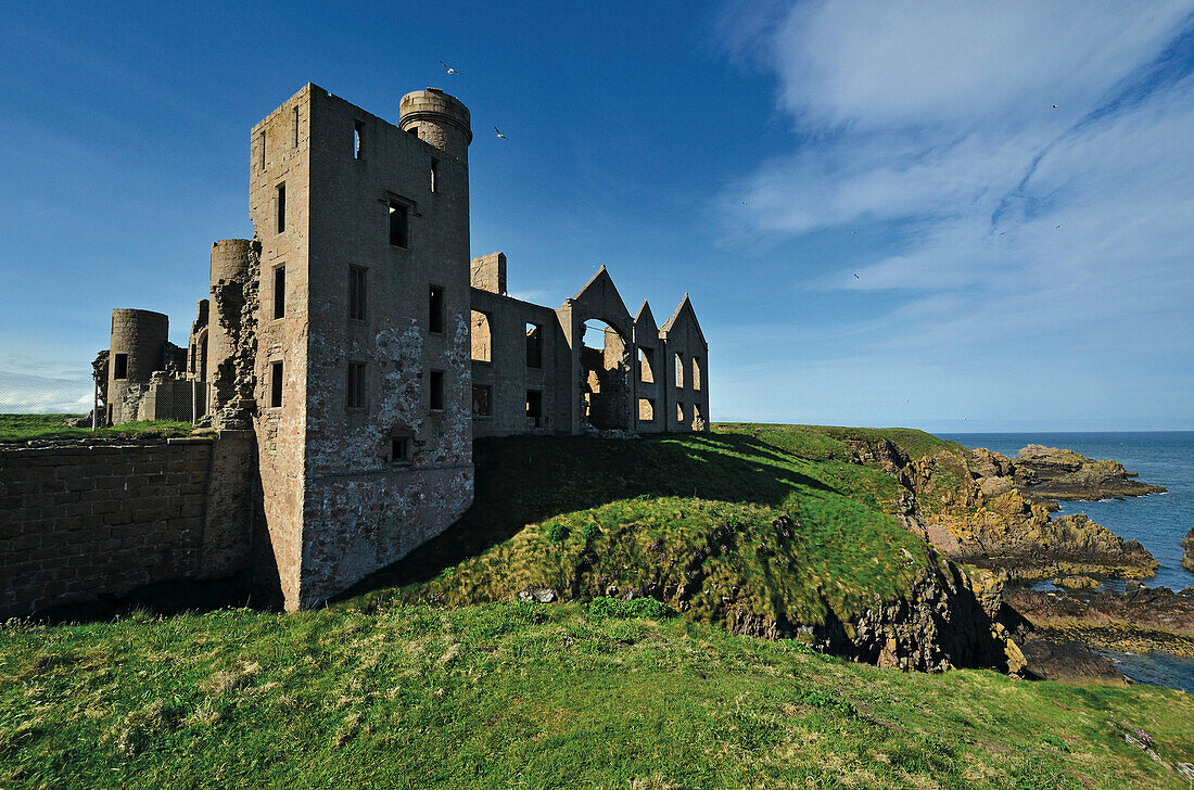 New Slains Castle, Aberdeenshire, Scotland, Great Britain