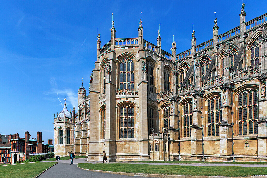 St. George's Chapel, Lower Ward, Windsor Castle, Windsor, London, England, United Kingdom