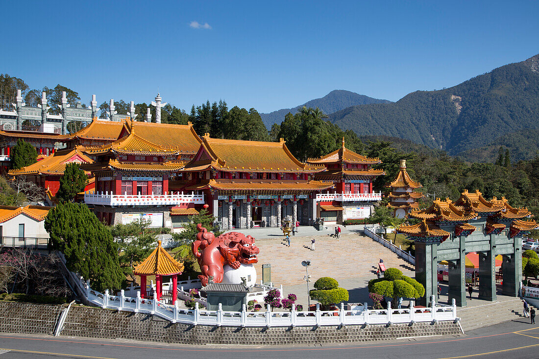 Wenwu Tempel nahe Sonne-Mond-See, Yuchi, Nantou County, Taiwan