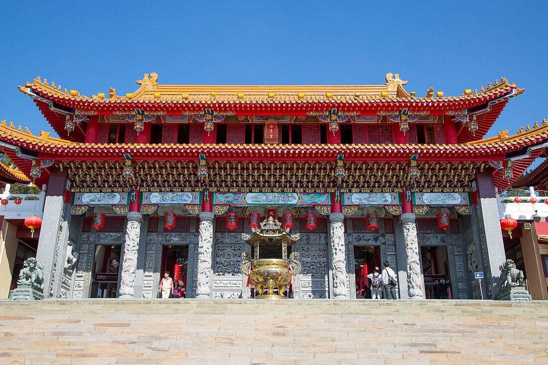 Eingang zum Wenwu Tempel nahe Sonne-Mond-See, Yuchi, Nantou County, Taiwan