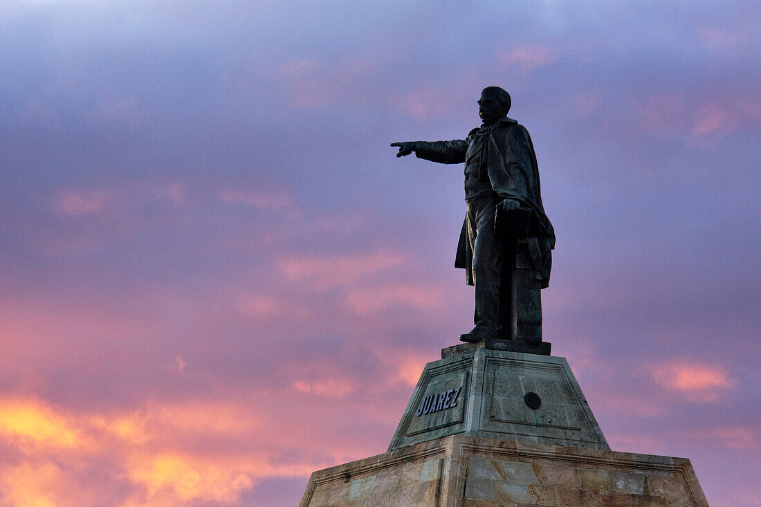 Statue of Benito Juarez, Oaxaca, Mexico