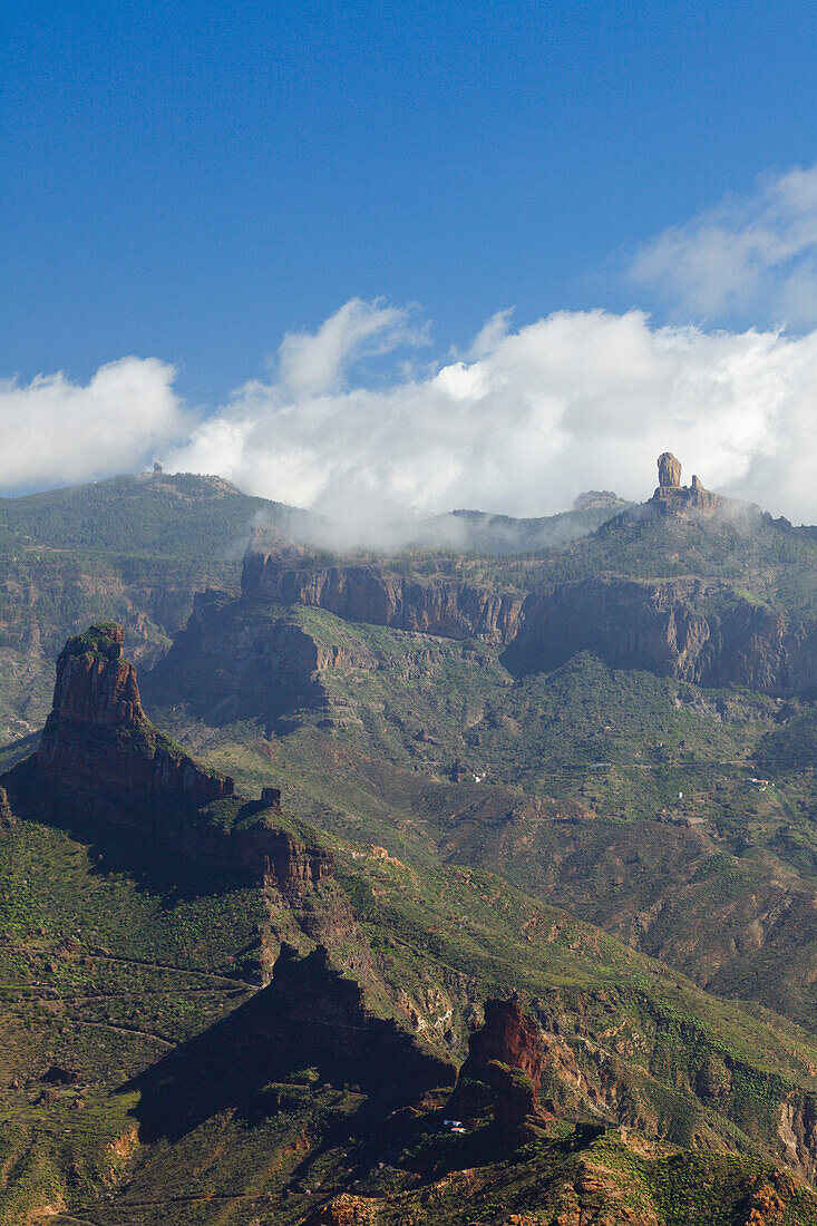 Pico de las Nieves, Roque Nublo, Roque Bentayga, Parque Rural del Nublo, Natural Preserve, mountains, UNESCO Biosphere Reserve, center, Gran Canaria, Canary Islands, Spain, Europe