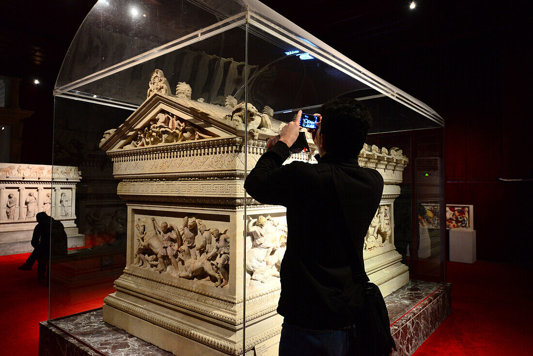 Alexandersarkophag, Archäologischen Museum, Istanbul, Türkei