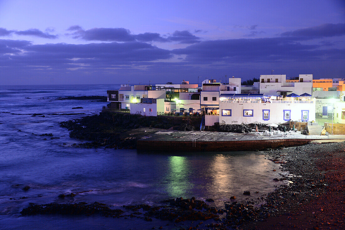 El Cotillo am Abend, La Oliva, Fuertventura, Kanarische Inseln, Spanien