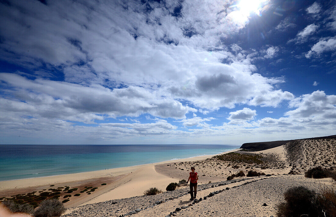 Playa de Sotavento de Jandia, Fuerteventura, Kanarische Inseln, Spanien