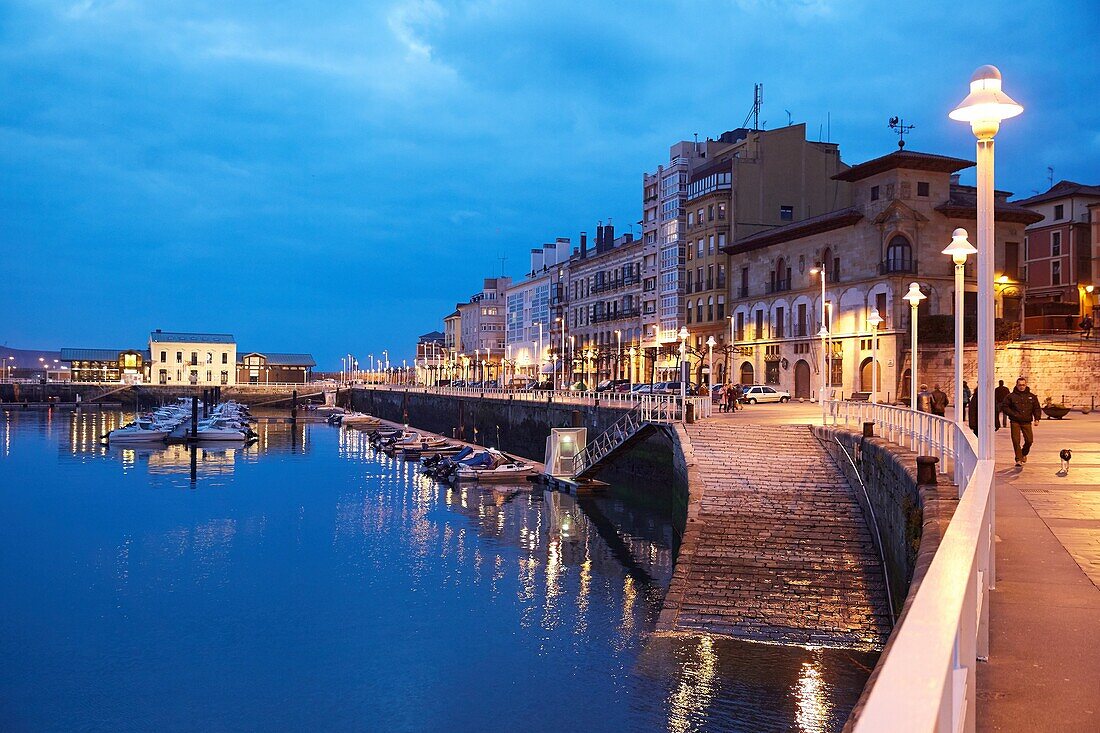 Hafen, Yachthafen, Gijón, Asturien, Spanien.