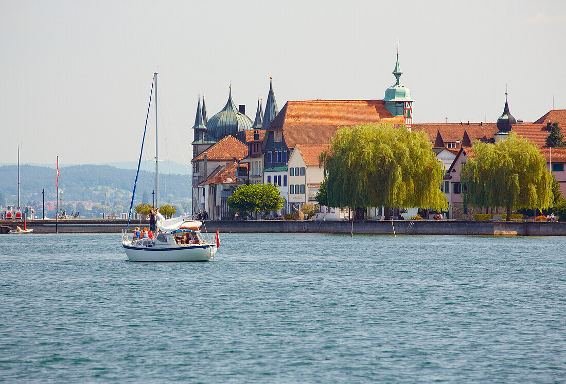 Blick auf Steckborn am Untersee, Bodensee, Kanton Thurgau, Schweiz, Europa