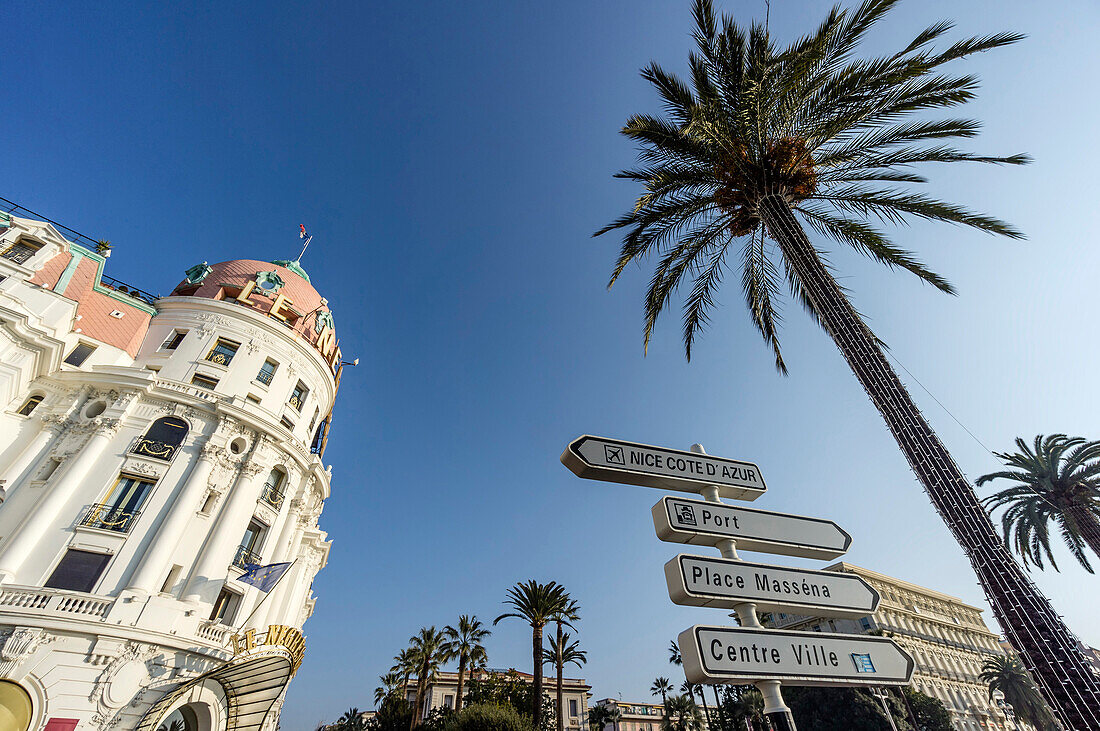 Hotel Negresco, Promenade des Anglais, Nice, Alpes Maritimes, Provence, French Riviera, Mediterranean, France, Europe