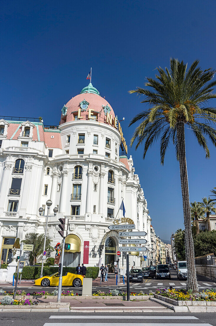 Hotel Negresco, Promenade des Anglais, Nizza, Provence-Alpes-Côte d'Azur, Alpes-Maritimes, Frankreich, Europa