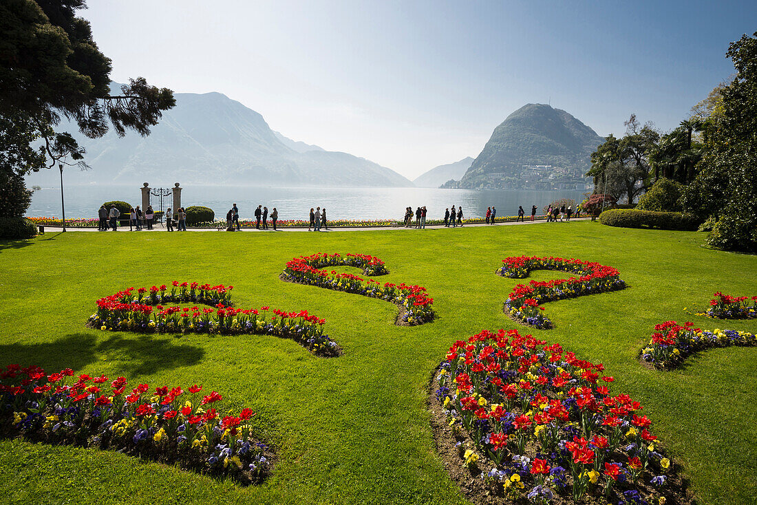Parco Civico, Lugano, Lake Lugano, canton of Ticino, Switzerland