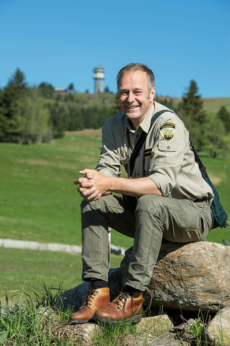 Herr Laber, Ranger am Feldberg, Schwarzwald, Baden-Württemberg, Deutschland
