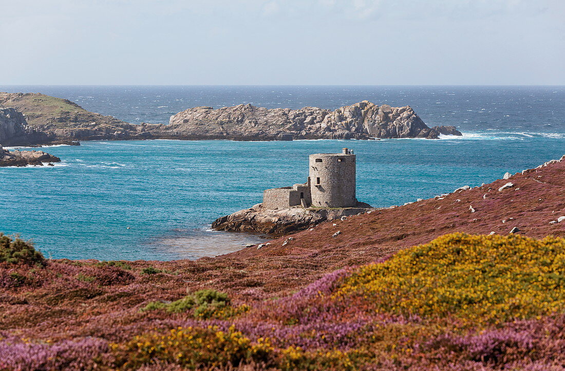 Cromwell's Castle, Tresco, Isles of Scilly, Cornwall, England, Grossbritannien