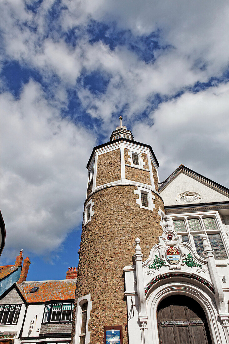 Guildhall, Bridge Street, Lyme Regis, Dorset, England, Grossbritannien