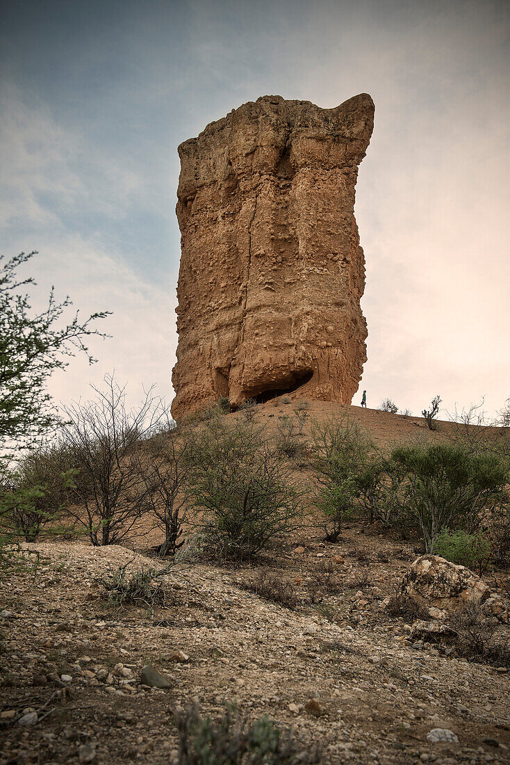 Vingerklip, bizzare rock formation, Ugab Terrace, Ugab River, Namibia, Africa