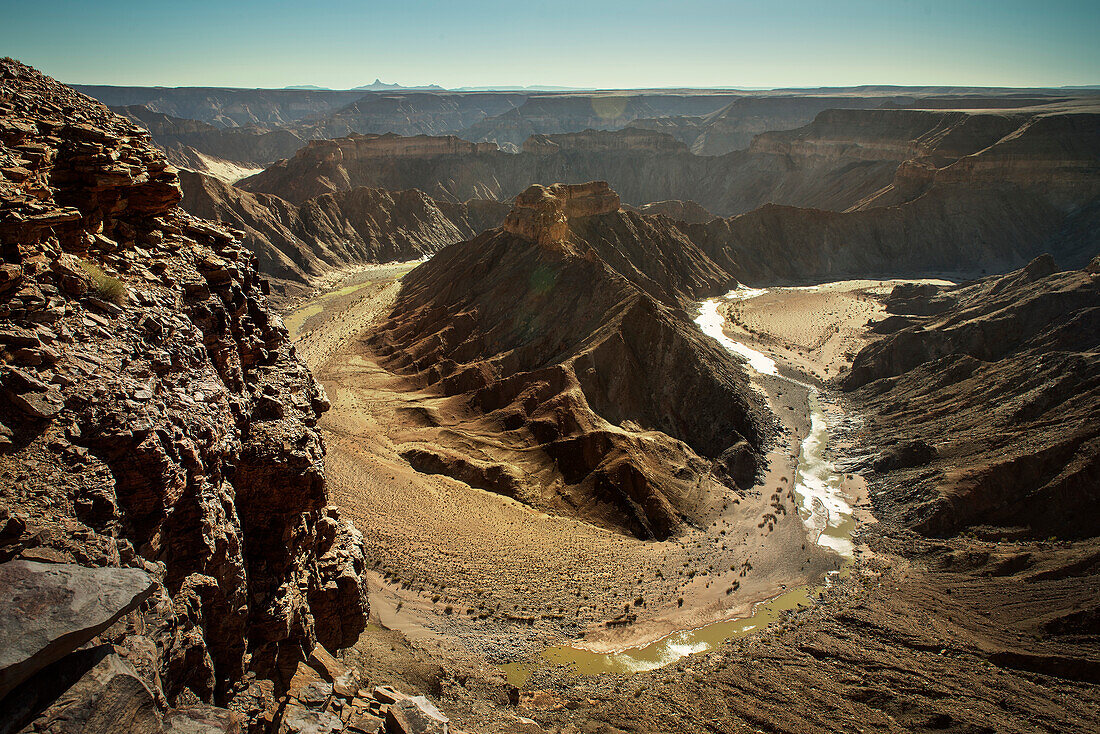 River bench in Fish River Canyon, Namibia, Africa
