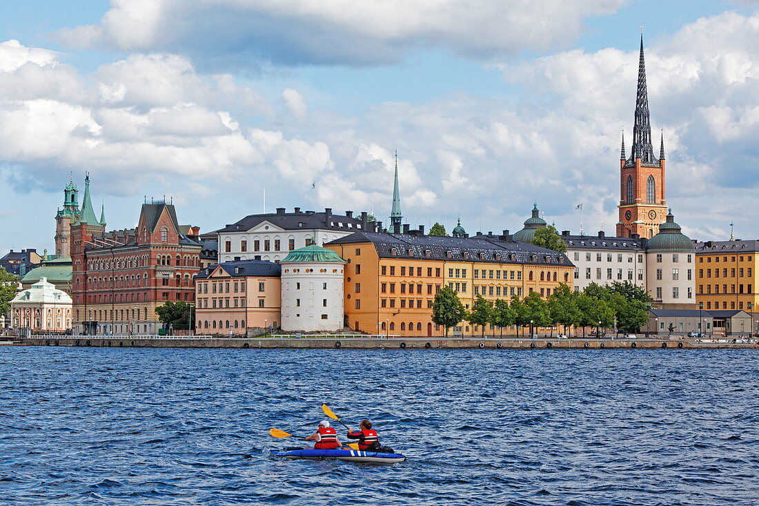 Riddarholmen mit seinem markanten Kirchturm, Stockholm, Schweden