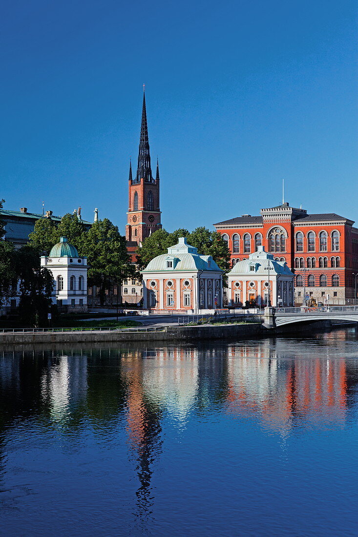 Riddarholmen und Riddarholmen Kirche, Stockholm, Schweden