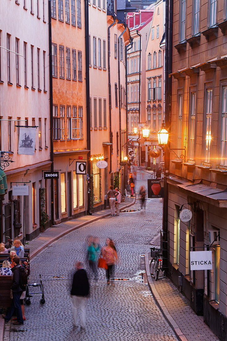 Osterlanggatan, Gamla Stan, Stockholm, Schweden