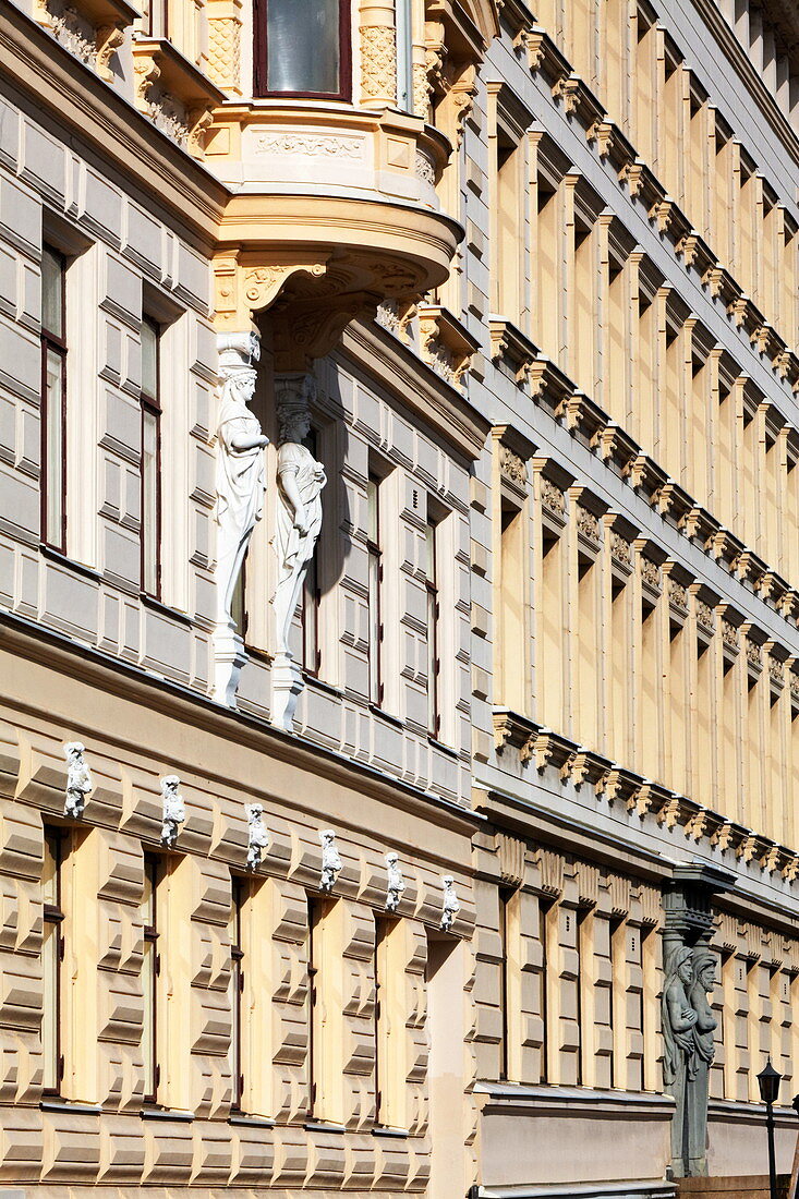 Fassaden in der Norra Hamngatan, Göteborg, Schweden