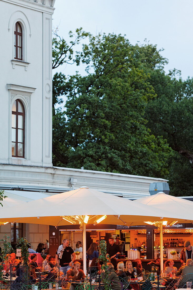 Terrace of Storkoeket restaurant, Kungsparken 1, Stora Theater, Gothenburg, Sweden