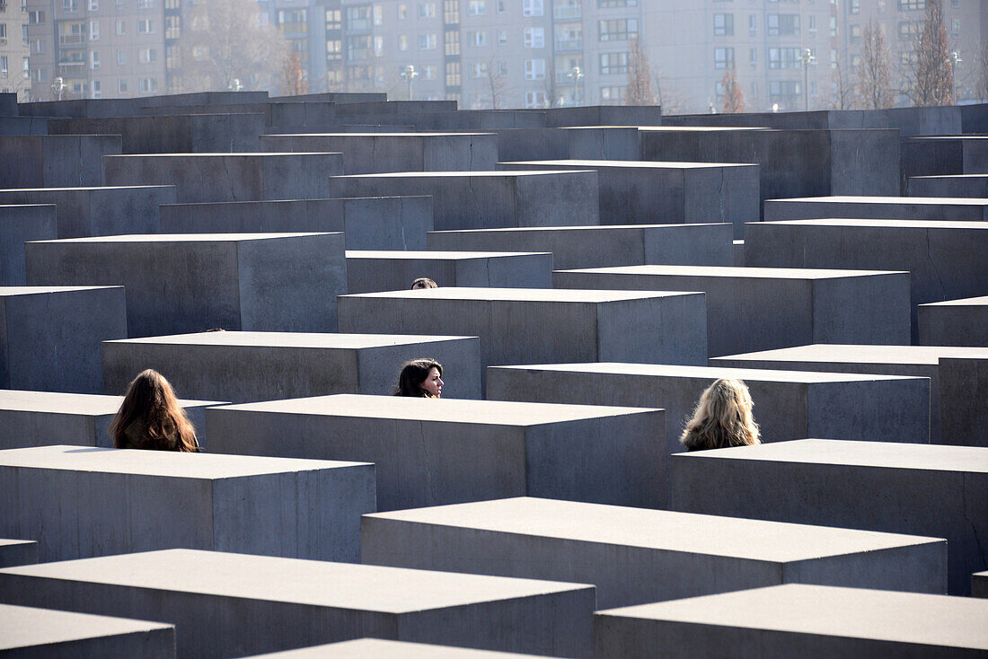 At the Holocaust memorial, Berlin, Germany