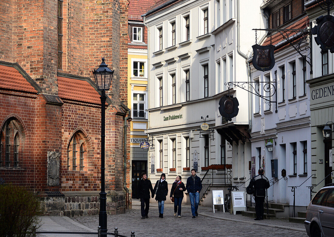 At St. Nicholas' Church, Nikolaikirche in Nicolai quarter, Mitte, Berlin, Germany