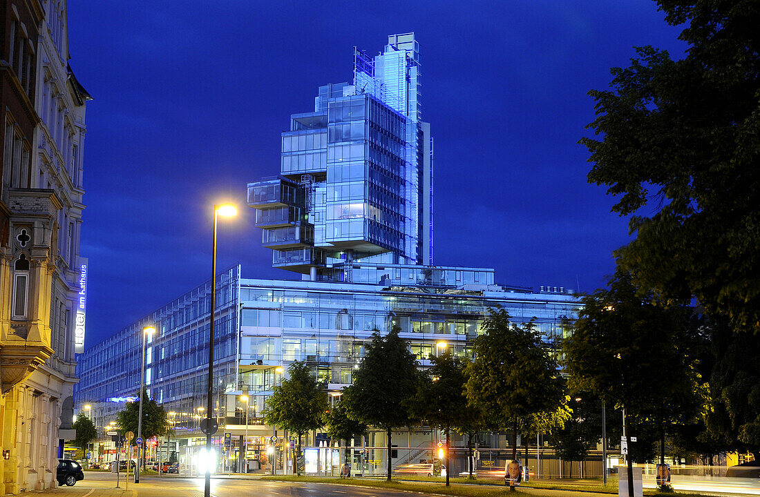 Modern Architecture, bank building, Hannover, Lower Saxony, Germany