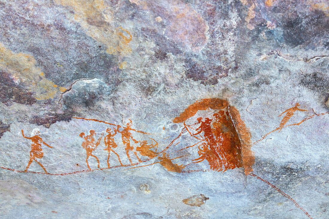 Rock Art Painting, Clanwilliam, Cederberg Mountains, Western Cape province, South Africa, Africa.