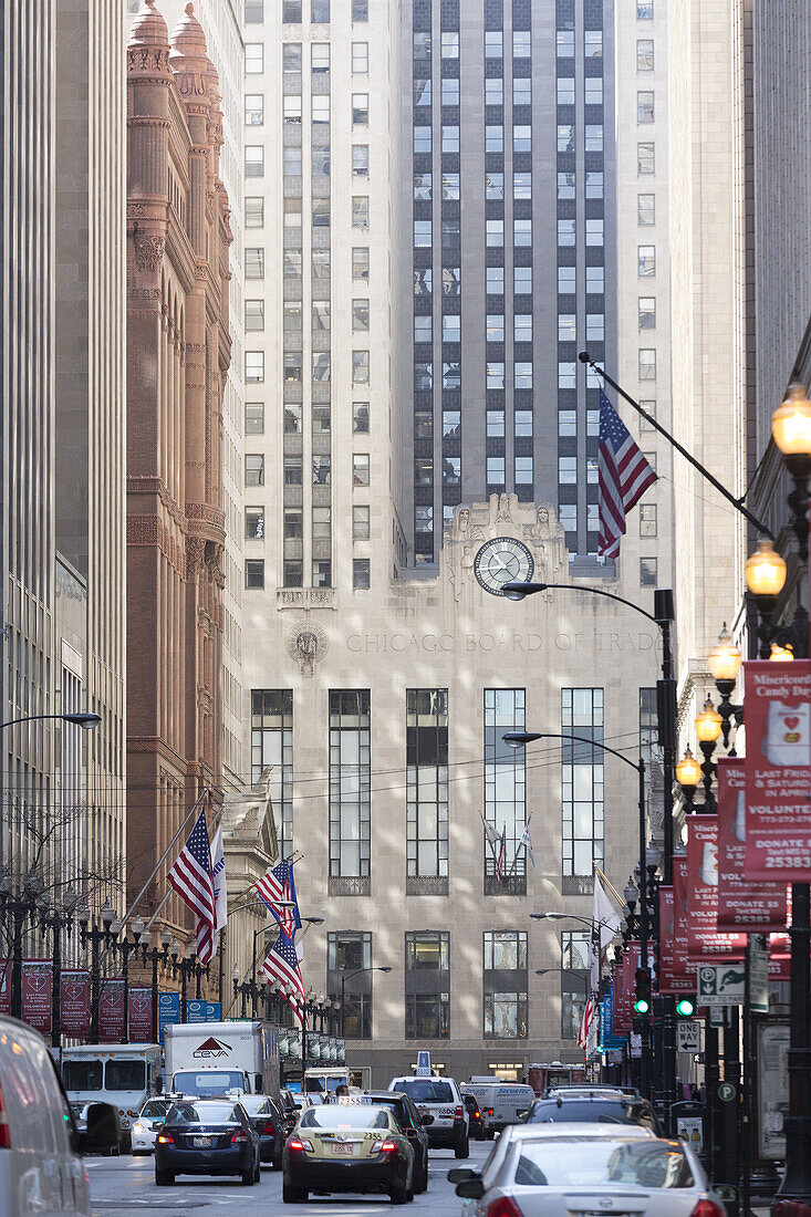 Board of Trade building, La Salle St., Chicago, Illinois, USA