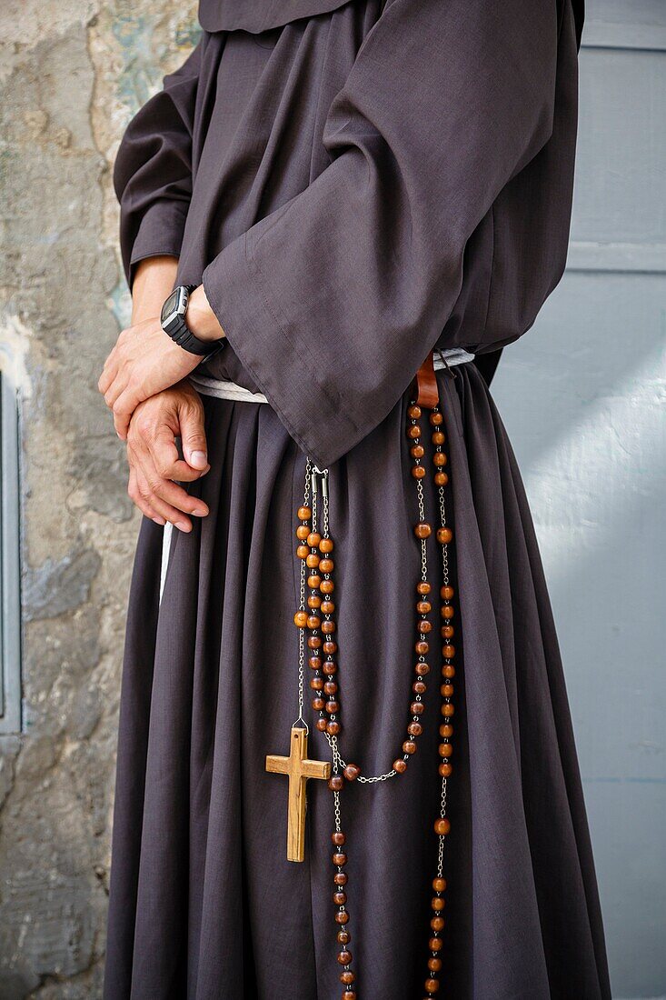 Franciscan monk, Jerusalem, Israel.