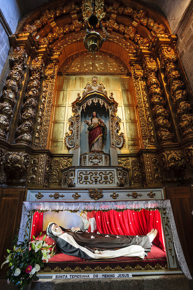 Kapelle des Dritten Ordens, barocke Größe Juanil, Kloster San Francisco, gotisch-manuelinisch, XV Jahrhundert, Evora, Alentejo, Portugal, Europa