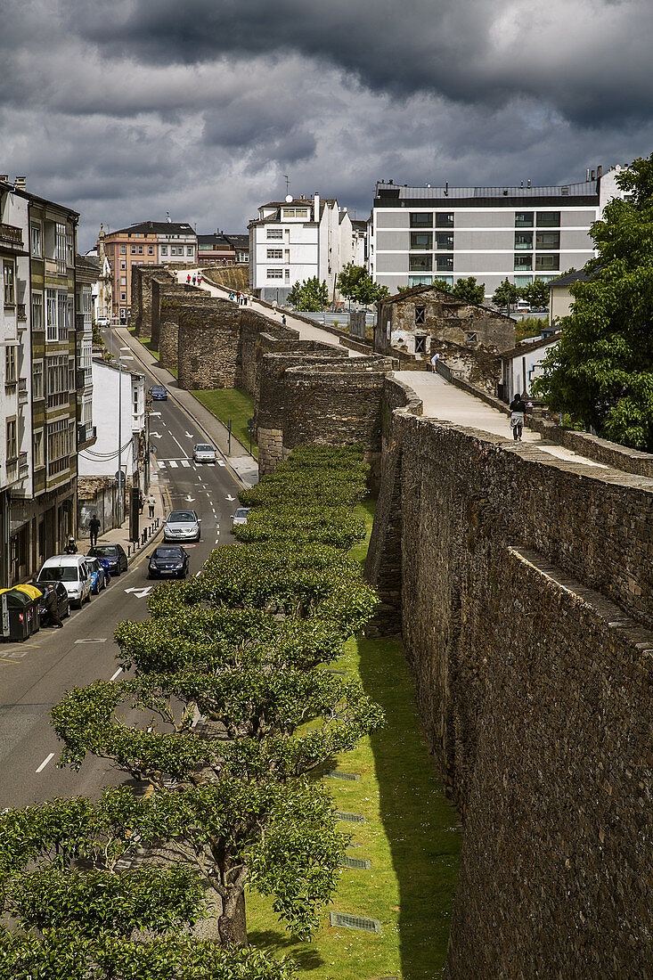 Roman Wall, Lugo, Galicia, Spain
