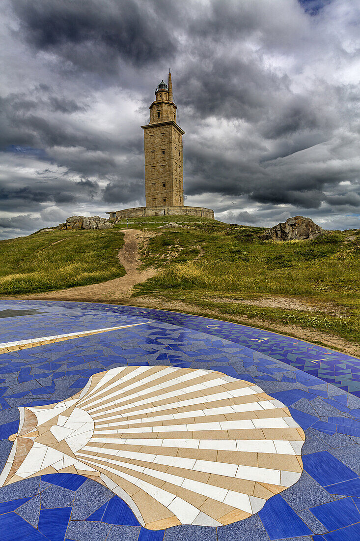 Torre de Hércules World Heritage Site and National Monument, La Coruña, Galicia, Spain