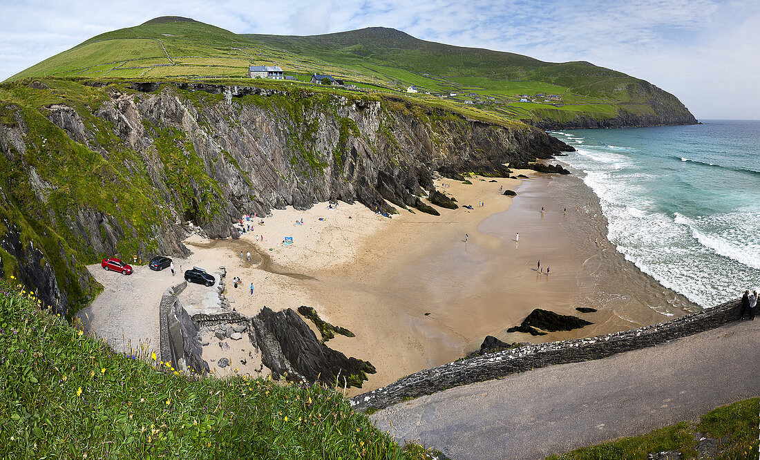 Beach in Dunmore Head. Dingle peninsula. County Kerry. Ireland.