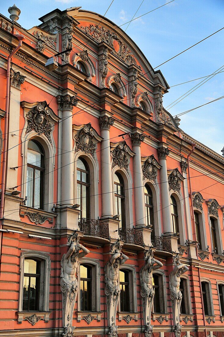 Beloselski-Belozerski palace, home to the city's Municipal Cultural Center, Saint-Petersburg, Russian Federation