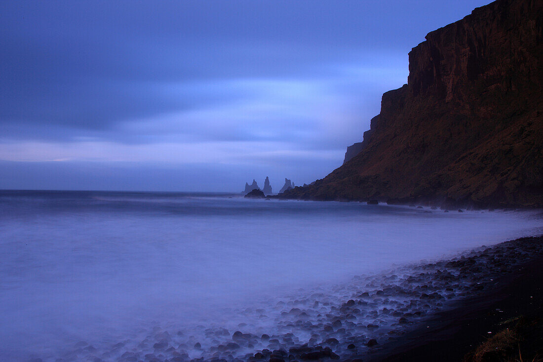 Sea Stacks At Vik, On The Southern Coast Of Iceland