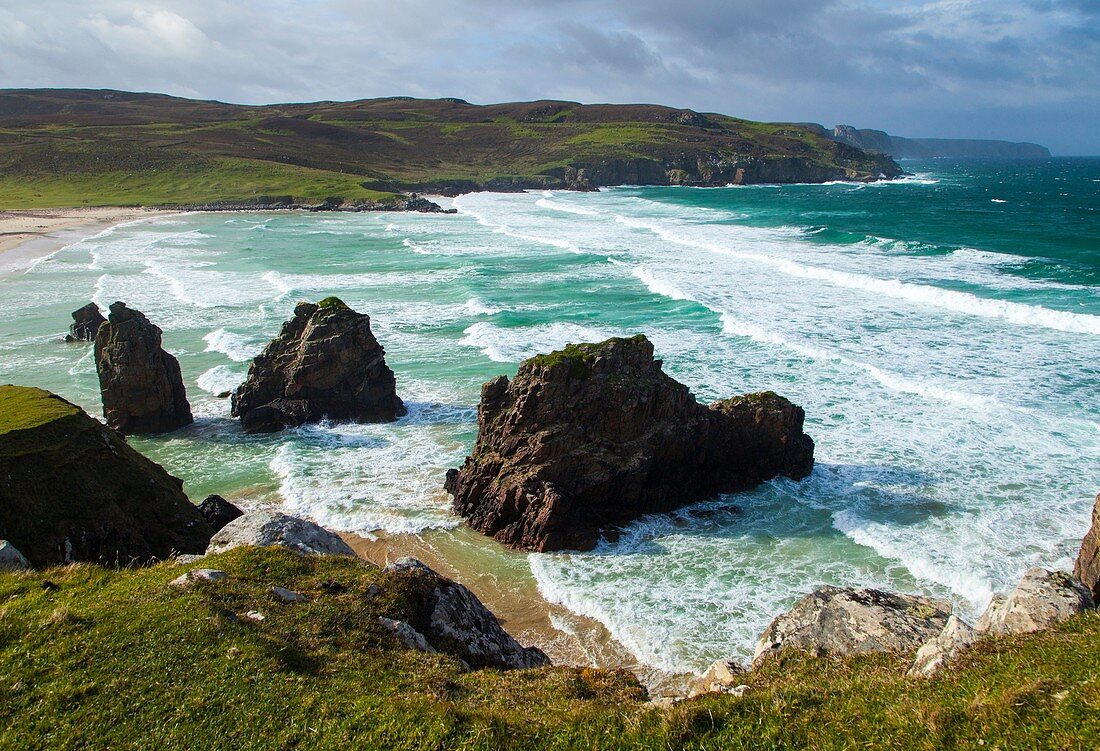 Tràigh Ghearadha Beach. Northeast Lewis Island. Outer Hebrides. Scotland, UK