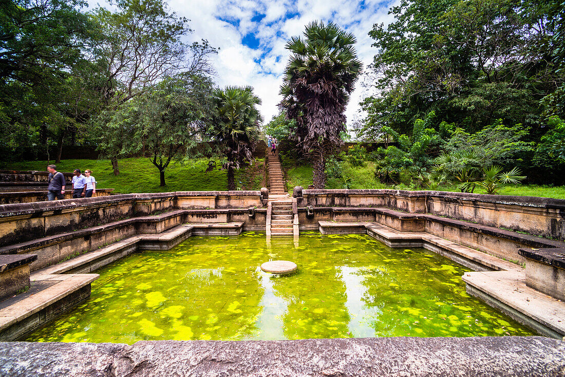 Bathing Pool (Kumara Pokuna) of Parakramabahu's Royal Palace, Polonnaruwa, UNESCO World Heritage Site, Cultural Triangle, Sri Lanka, Asia