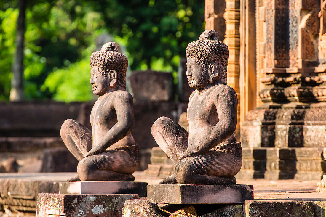 Banteay Srei Temple in Angkor, UNESCO World Heritage Site, Siem Reap Province, Cambodia, Indochina, Southeast Asia, Asia