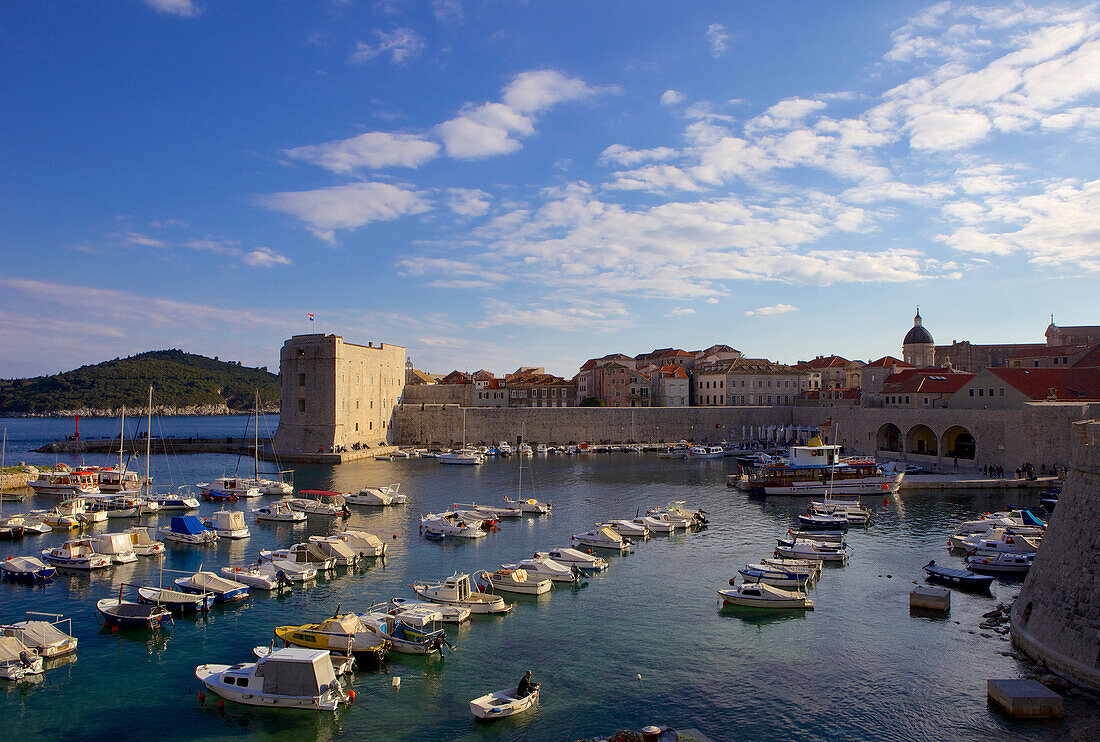 Old Port harbour area, Dubrovnik, UNESCO World Heritage Site, Croatia, Europe