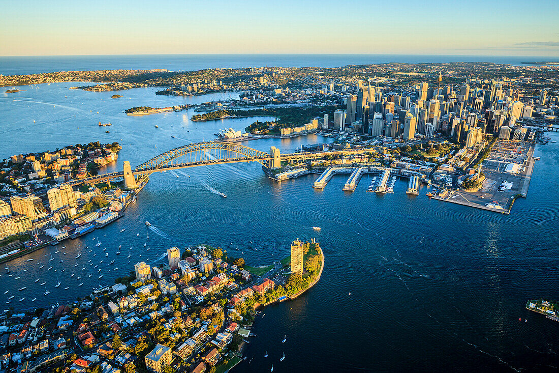 Aerial view of Sydney cityscape, Sydney, New South Wales, Australia, Sydney, New South Wales, Australia