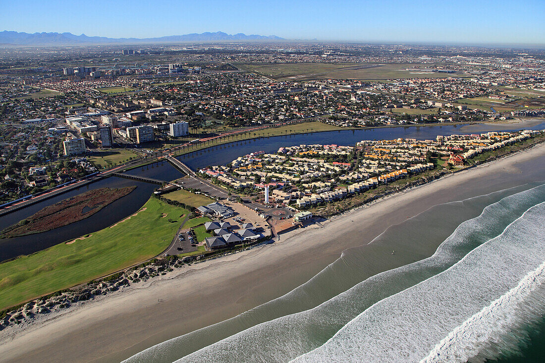 South Africa. Aerial view. Cape Town. Woodbridge Island.