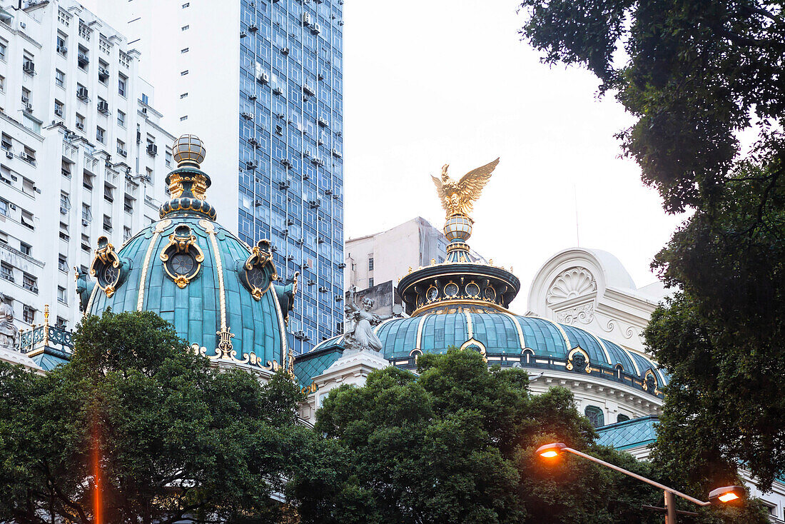 Brazil, Rio de Janeiro, roof of the opera