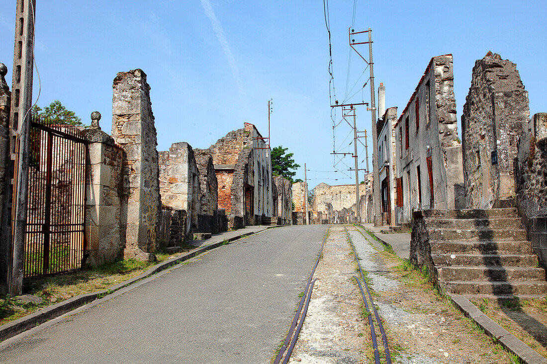 France, Limousin, Haute-Vienne, Oradour sur Glane, village martyr