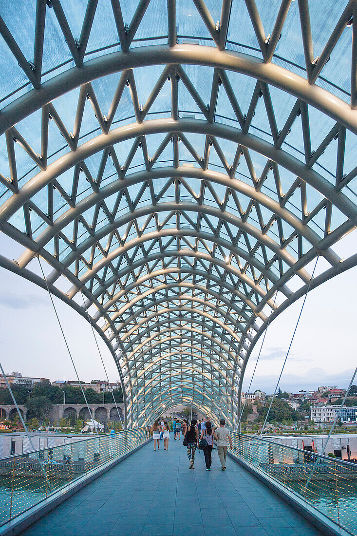 Georgia, Tbilisi City, The Peace Bridge