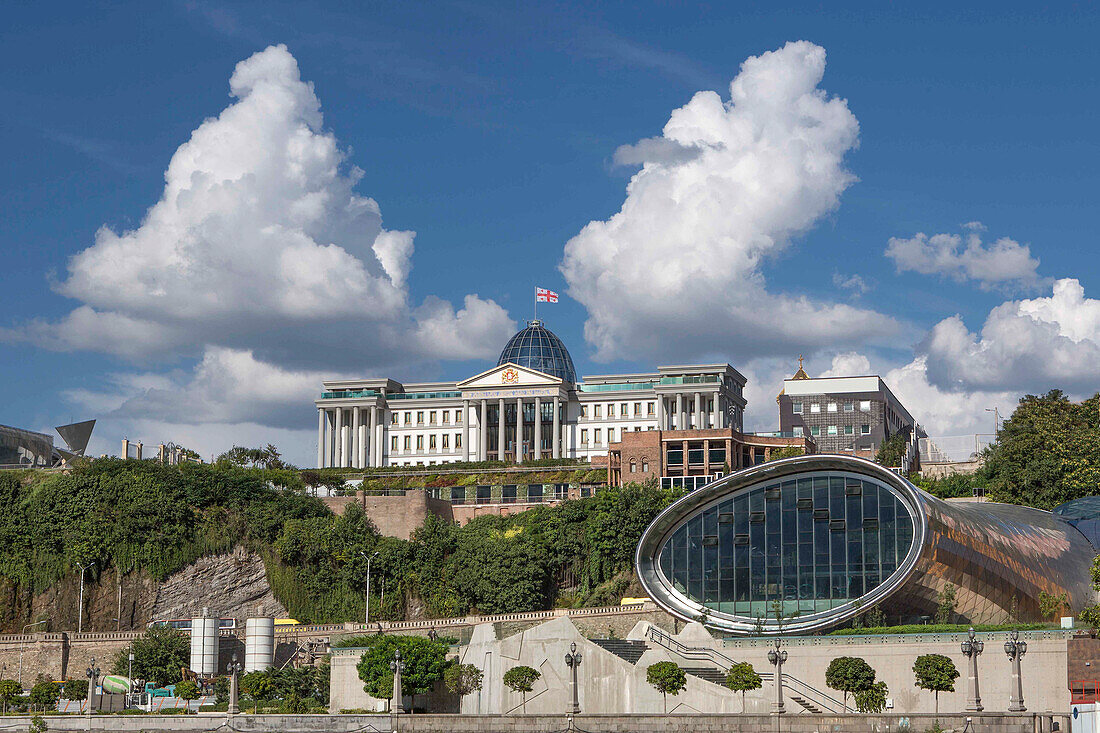 Georgia, Tbilisi City, The President Residence and the New Opera house