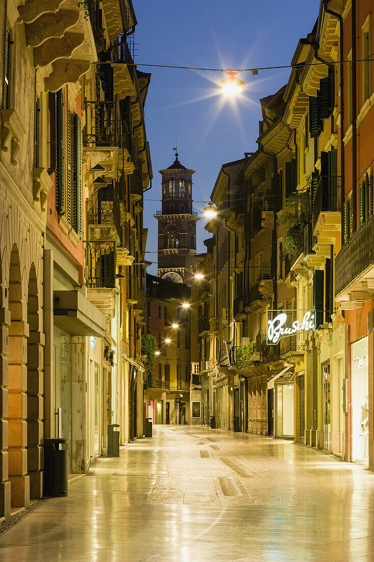 'Via Mazzini Street; Verona, Italy'