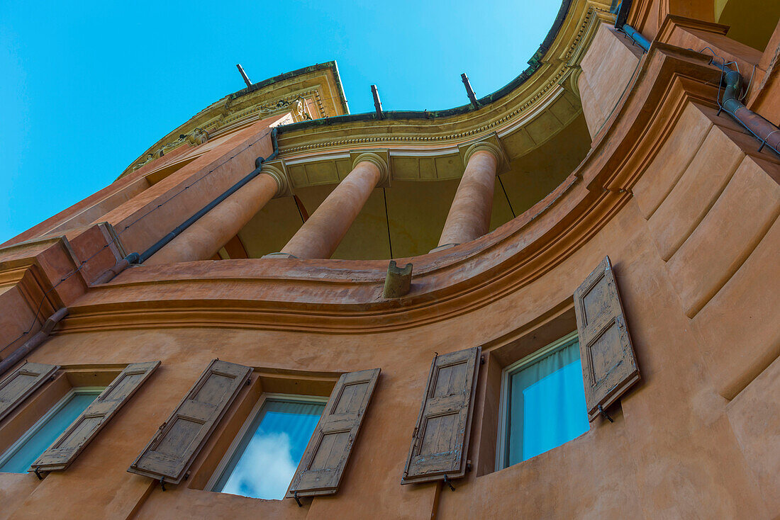 'Low Angle View Of The Sanctuary Of The Madonna Of San Luca; Bologna, Emilia-Romagna, Italy'